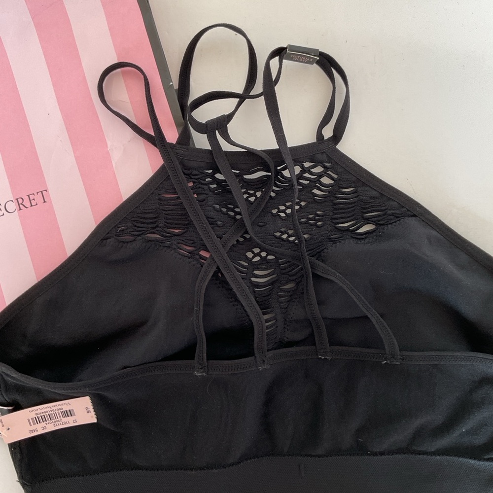 NWT Victorias Secret seamless cutout high neck bralette. Size small. - Picture 9 of 15